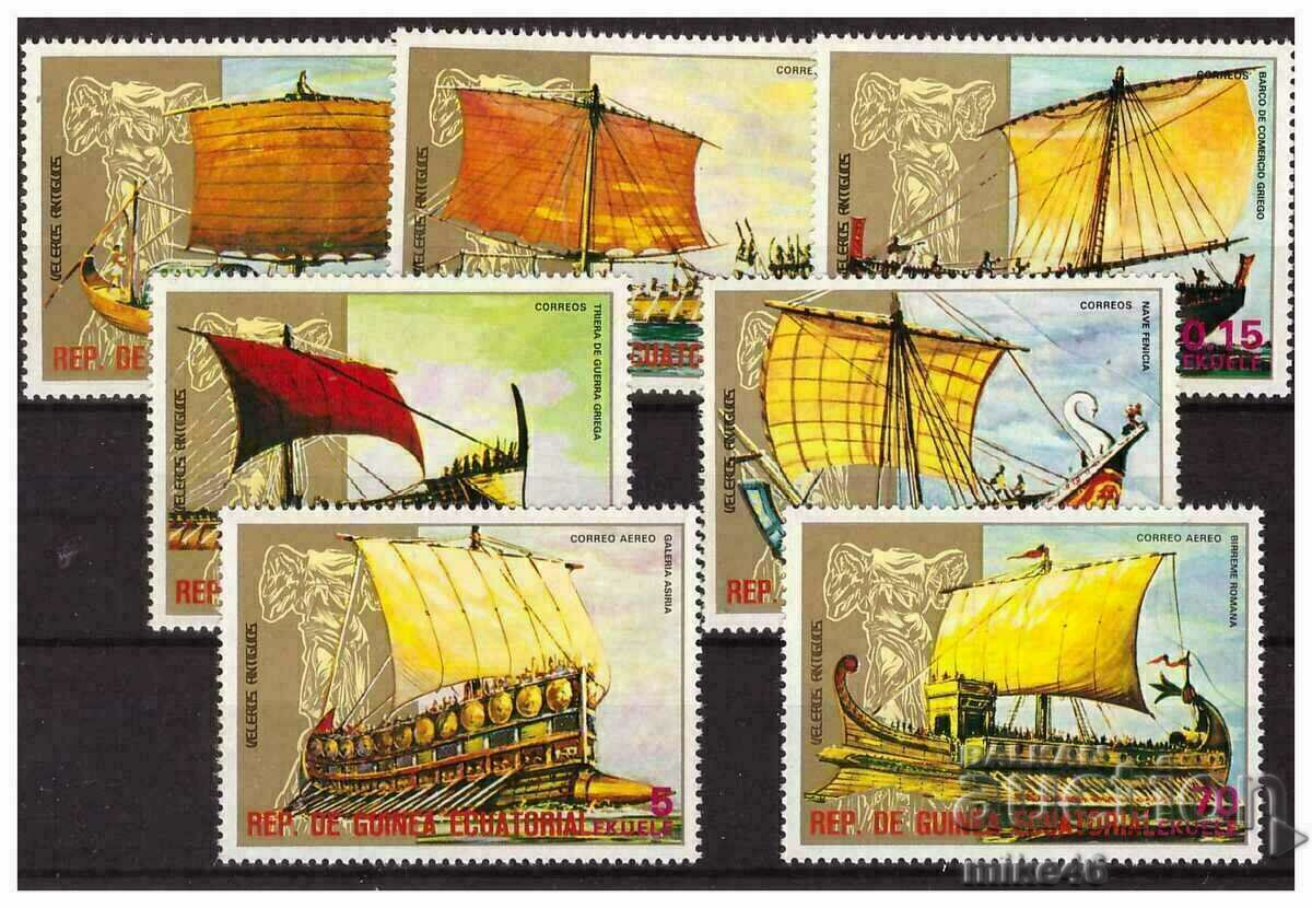 GUINEA ECUATORIALĂ 1978 Seria curată a navelor de epocă