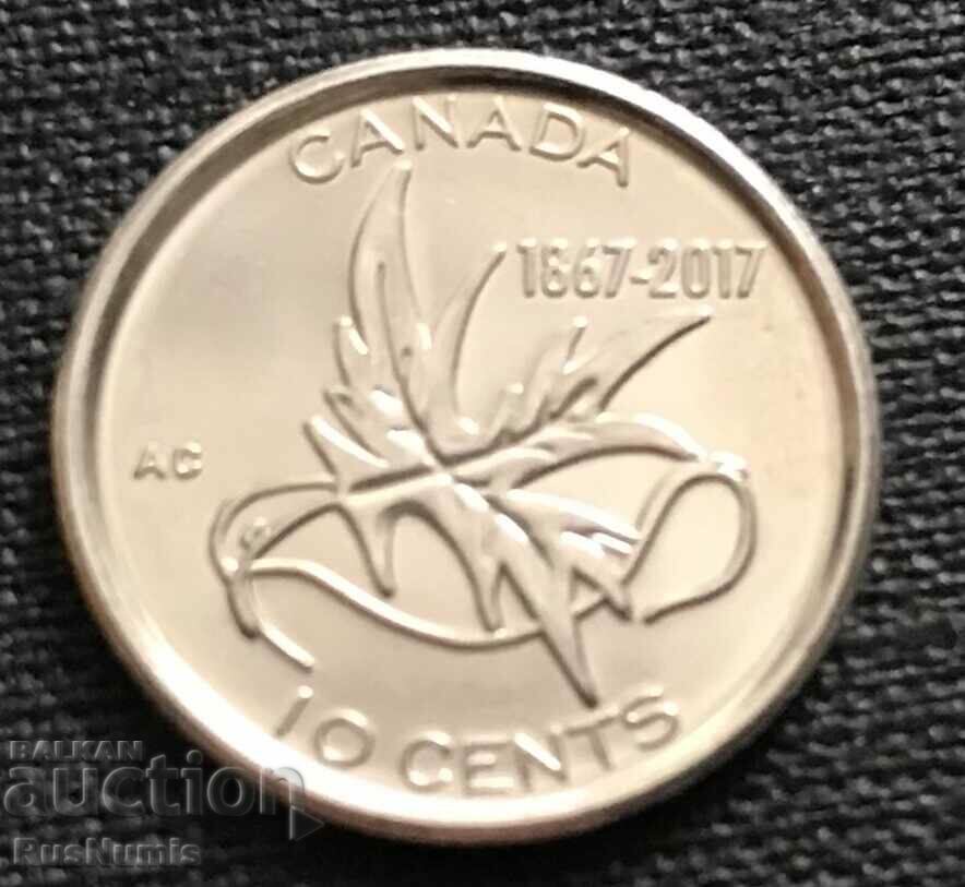 Canada. 10 cents 2017 Wings of Peace.UNC.