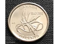 Canada. 10 cents 2017 Wings of Peace.UNC.