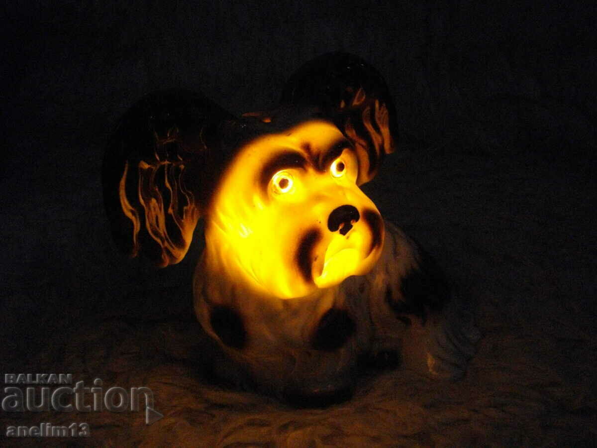OLD PORCELAIN DOG NIGHT LAMP with price 85.00 BGN | € 43.46 OLD PORCELAIN DOG NIGHT LAMP with price 85.00 BGN | € 43.46