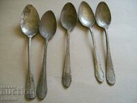 Old aluminum spoons from before 09.09 - for decoration