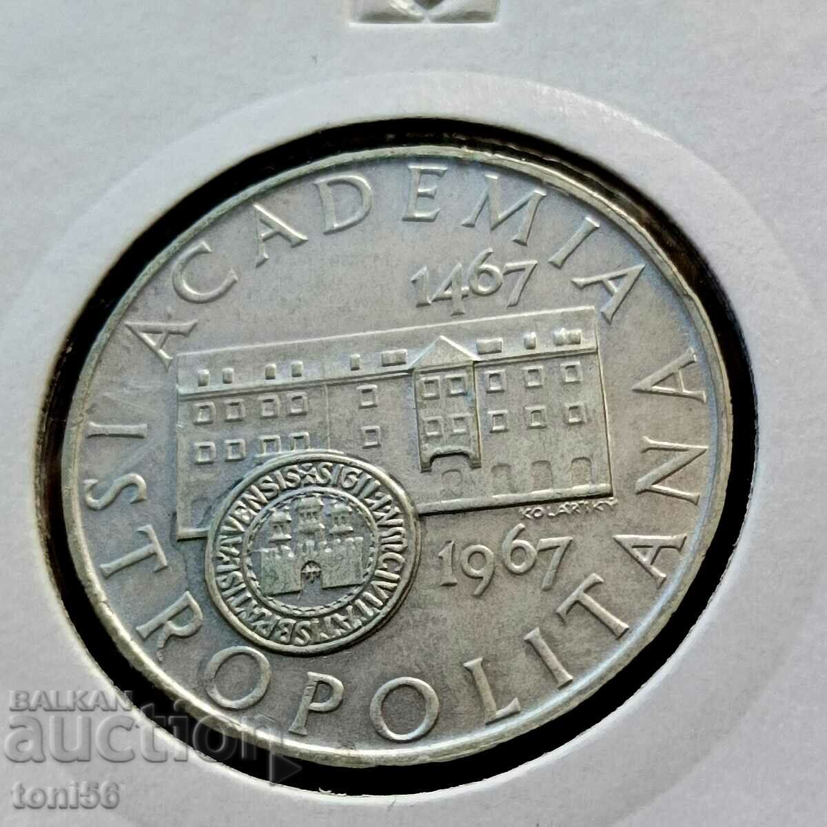 Czechoslovakia 10 kroner 1967 UNC - Silver