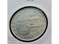 Cehoslovacia 10 coroane 1967 UNC - Argint