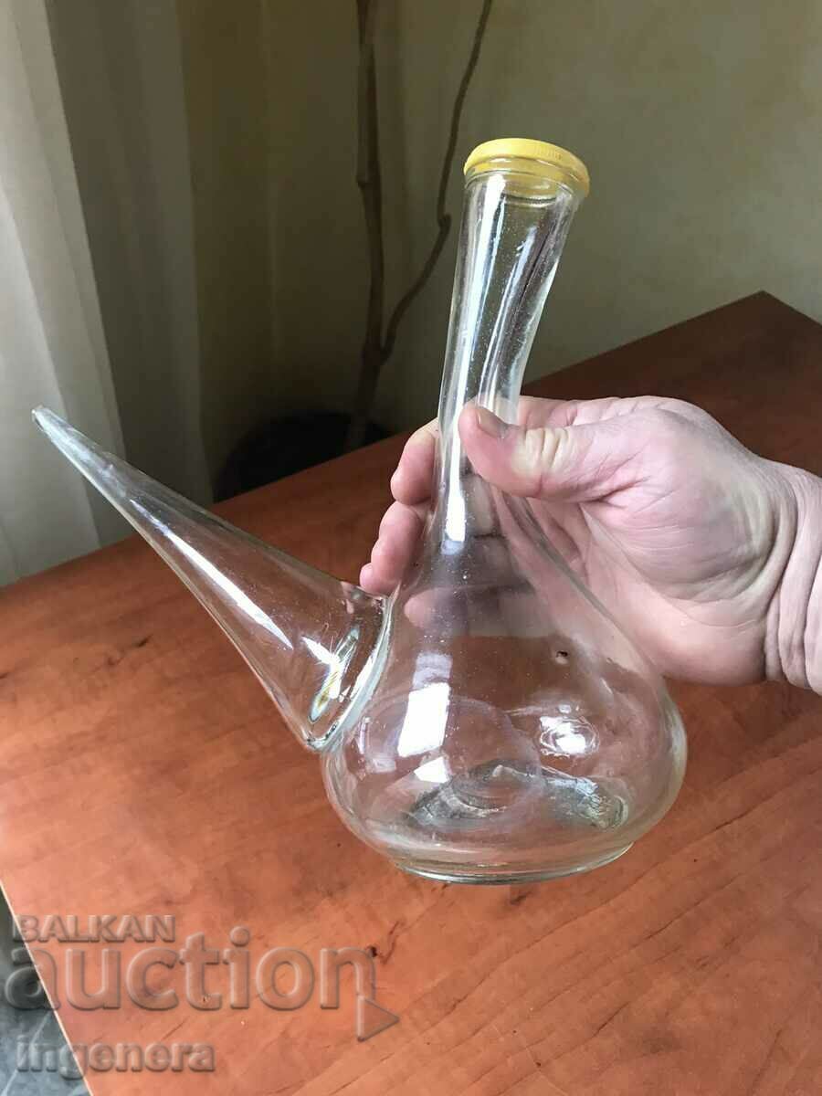 WINE DECANTER BLOWN GLASS CARAFE JUG with price 38.00 BGN | € 19.43