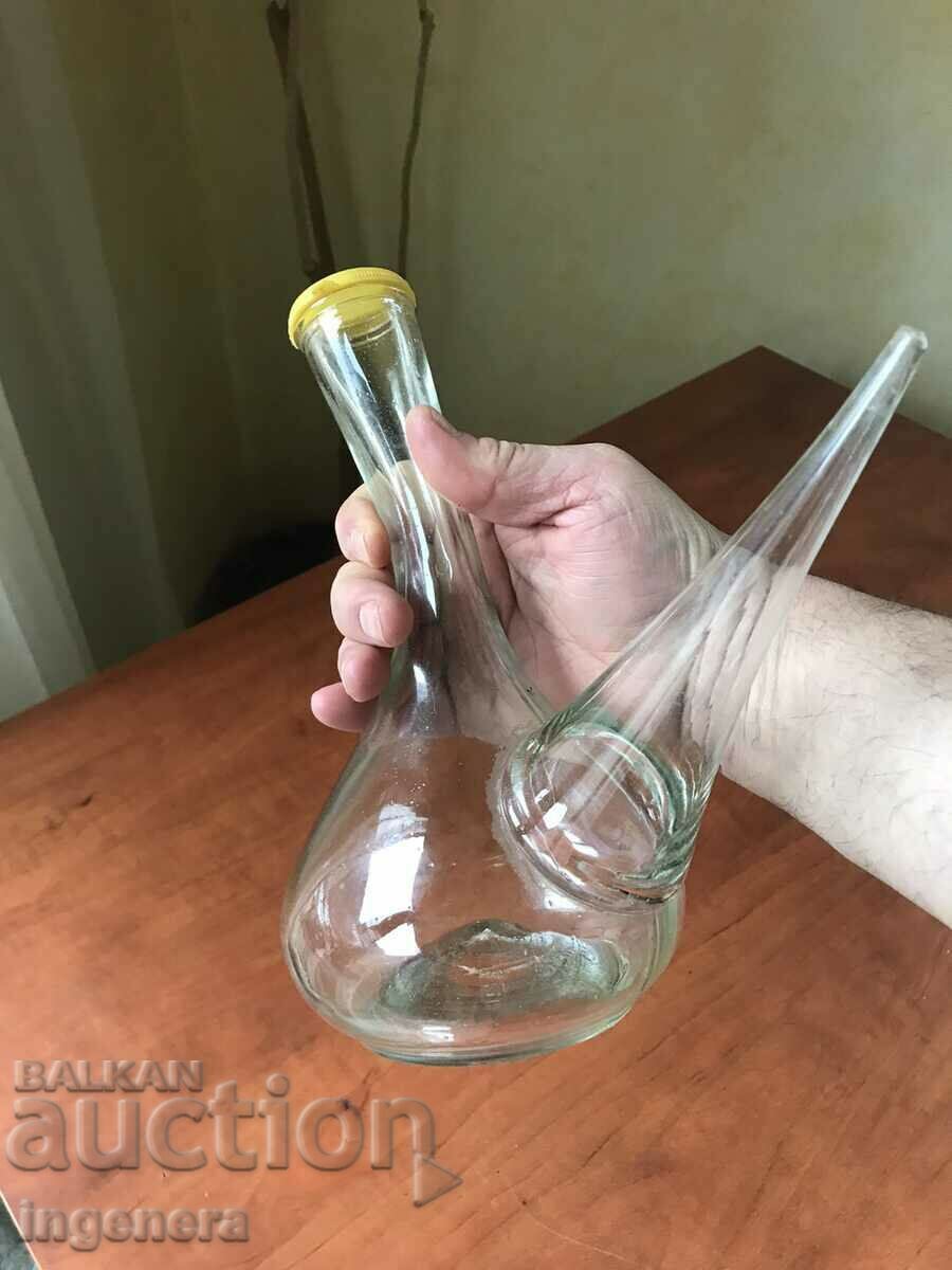 Auction  WINE DECANTER BLOWN GLASS CARAFE JUG