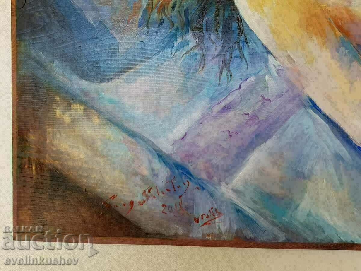 Delivery of Oil painting "Anxiety" Italian artist Delivery of Oil painting "Anxiety" Italian artist