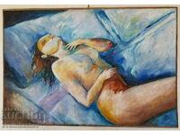 Маслена картина "Безпокойство" италиански художник