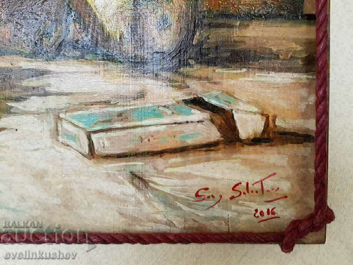 Oil painting "Flight of a Butterfly" Italian artist - 5 Oil painting "Flight of a Butterfly" Italian artist - 5