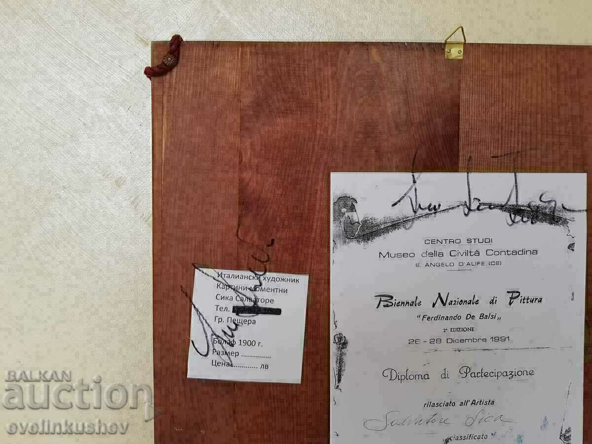 Oil painting "Flight of a Butterfly" Italian artist - 6 Oil painting "Flight of a Butterfly" Italian artist - 6