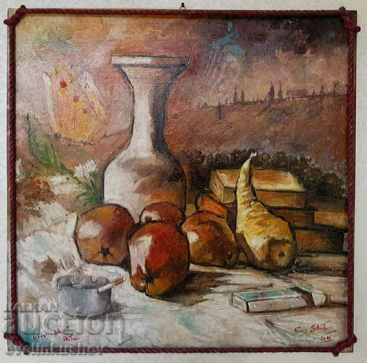 Oil painting "Flight of a Butterfly" Italian artist Oil painting "Flight of a Butterfly" Italian artist