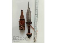 Old African dagger. 23 cm