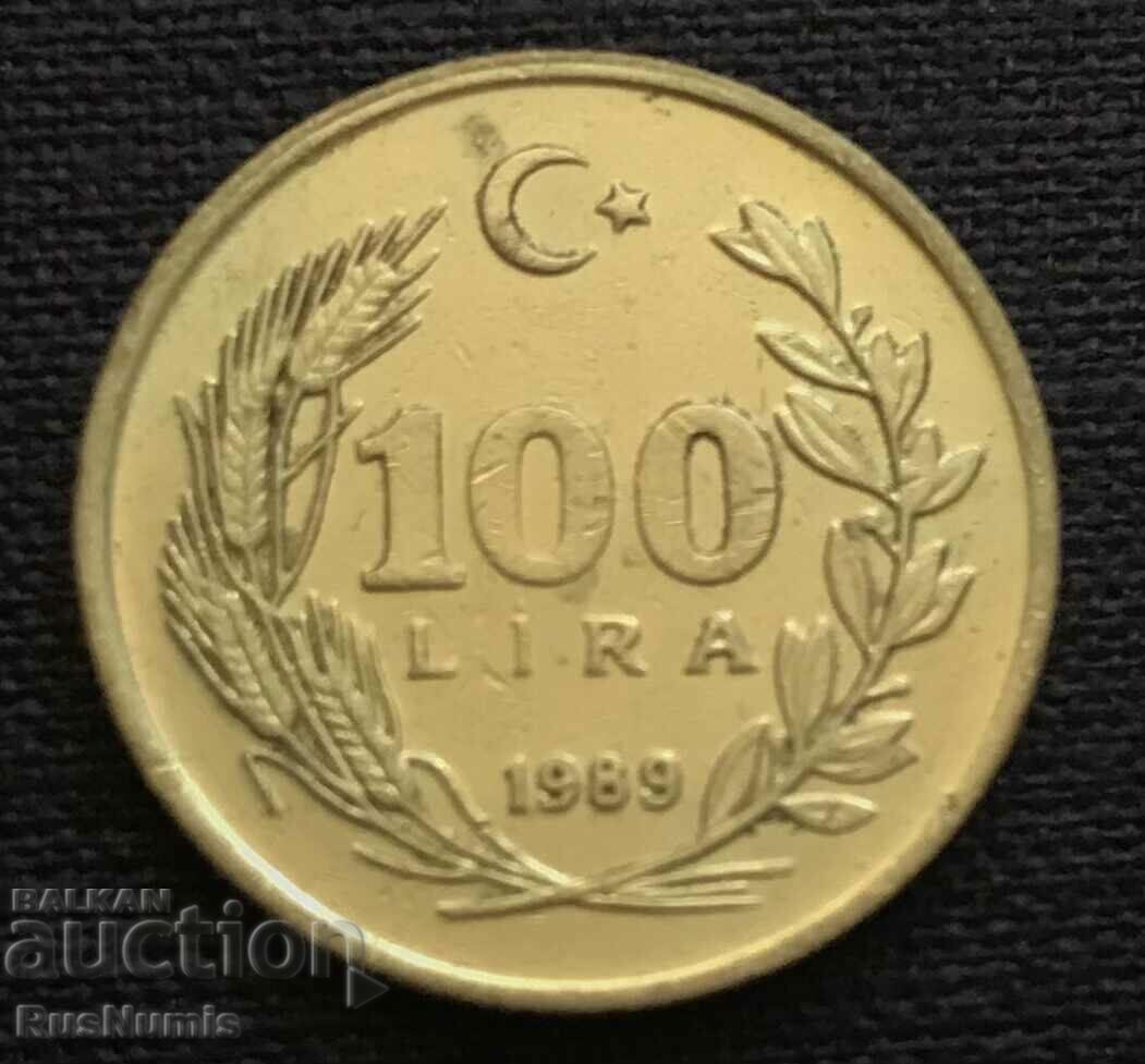 Турция. 100 лири 1989 г.