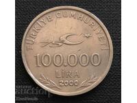 Турция. 100 000 лири 2000 г.