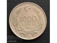 Τουρκία. 1.000 λίρες 1991