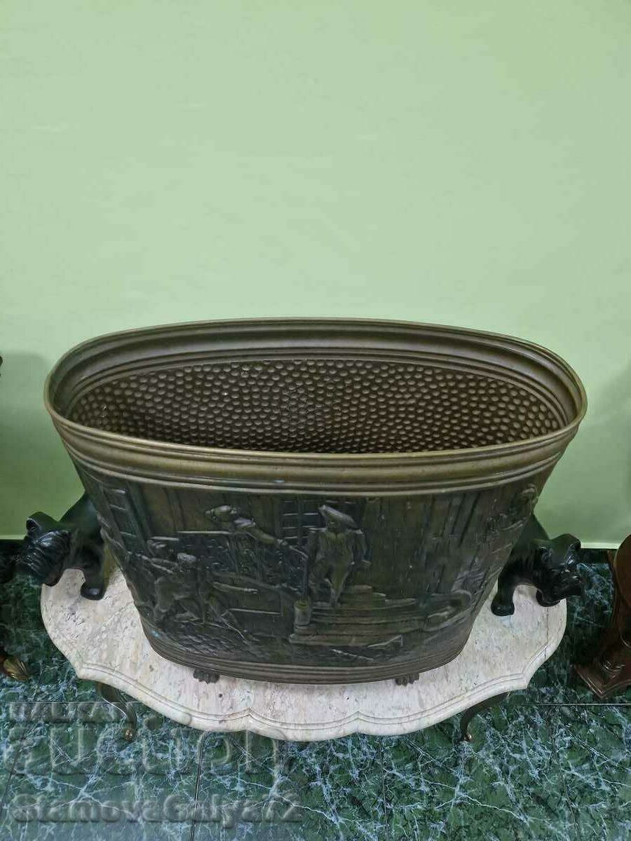 Auction  Unique Large Antique Dutch Umbrella Stand