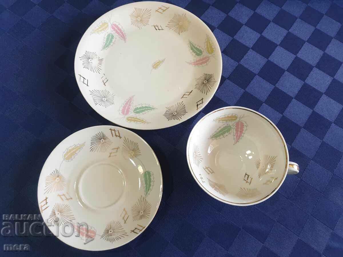 Porcelain triple set - Bavaria with price 35.00 BGN | € 17.90 Porcelain triple set - Bavaria with price 35.00 BGN | € 17.90