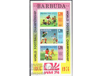 1974. Barbuda. Cupa Mondială la fotbal - Zap. Germania. bloc
