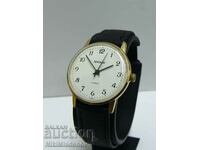 Съветски SEKONDA/Ракета позлатен Мъжки ръчен часовник, 19руб