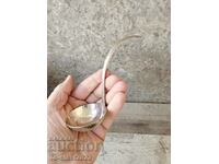 Old silver spoon, small sauce ladle
