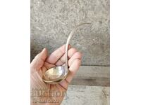 Old silver spoon, small sauce ladle