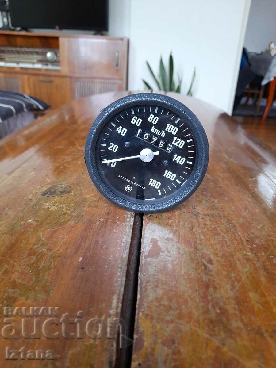 Old odometer, Skoda speedometer, Skoda