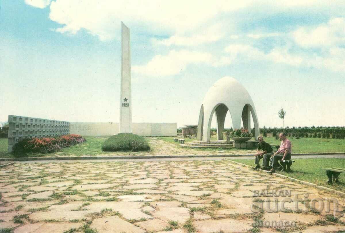 Old card - Nova Zagora, Monument September 1923