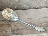 Антична Френска сребърна лъжица за пудра захар