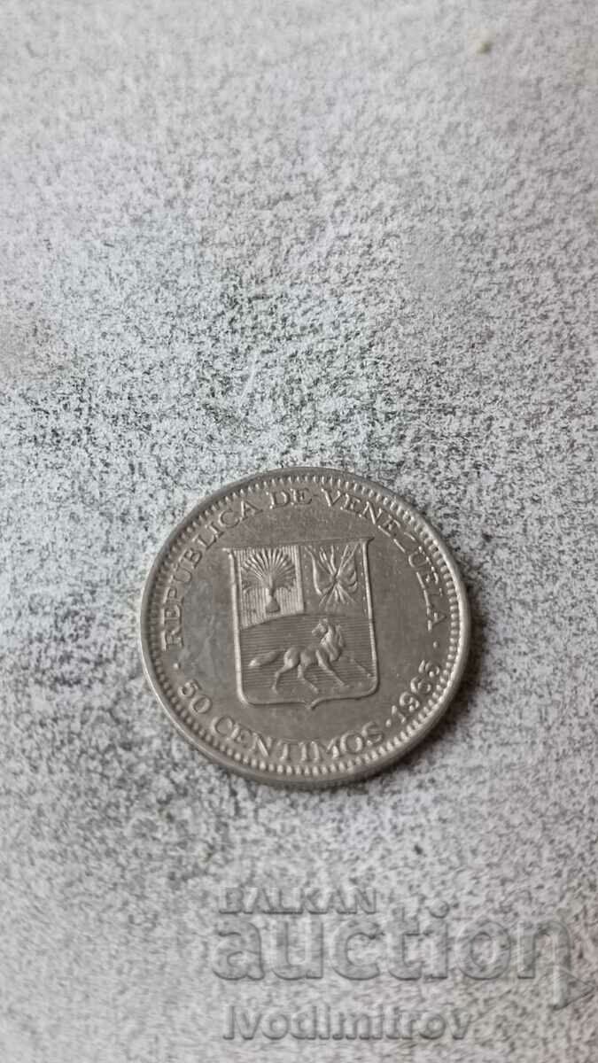 Venezuela 50 de centimos 1965
