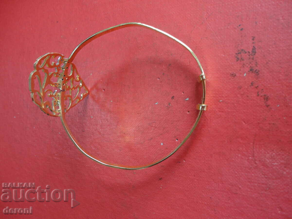 Auction  Gold-plated bracelet with Lina stones