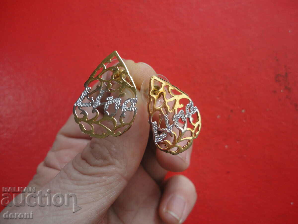 Delivery of Gorgeous gold plated earrings Lina stone earrings