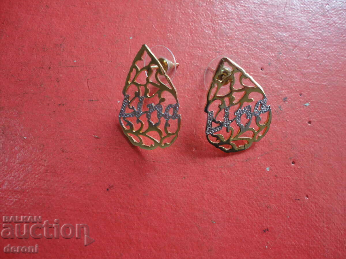 Gorgeous gold plated earrings Lina stone earrings - 5