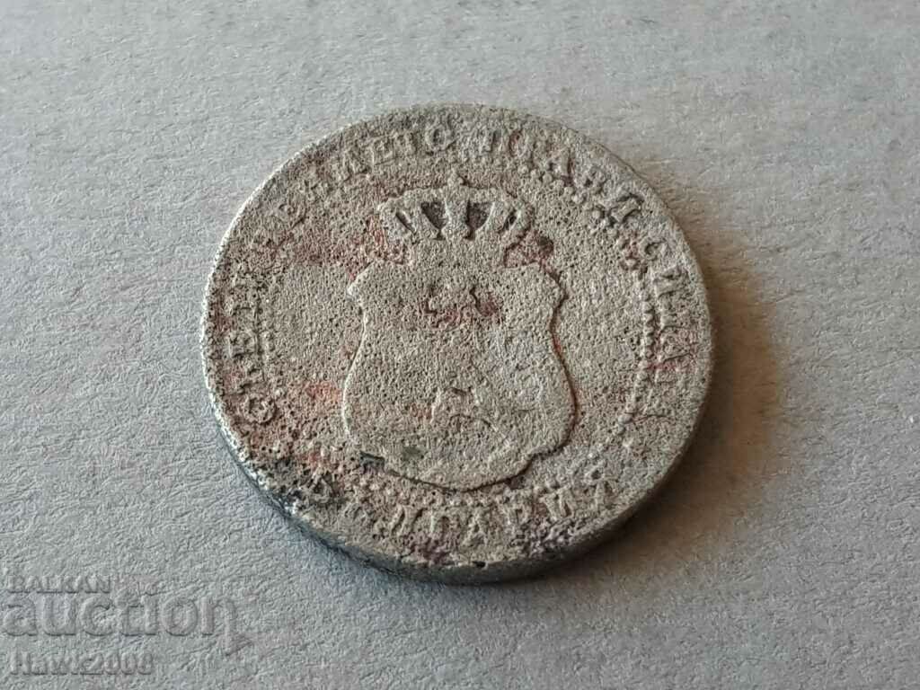 5 cents 1888 Principality of Bulgaria good coin #1 - 5 5 cents 1888 Principality of Bulgaria good coin #1 - 5