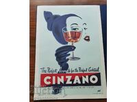 Set of 4 vintage posters Album Manifesti Cinzano d'Epoc