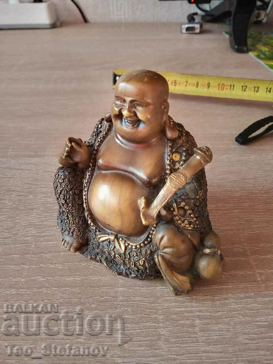 Plaster Buddha statuette figure