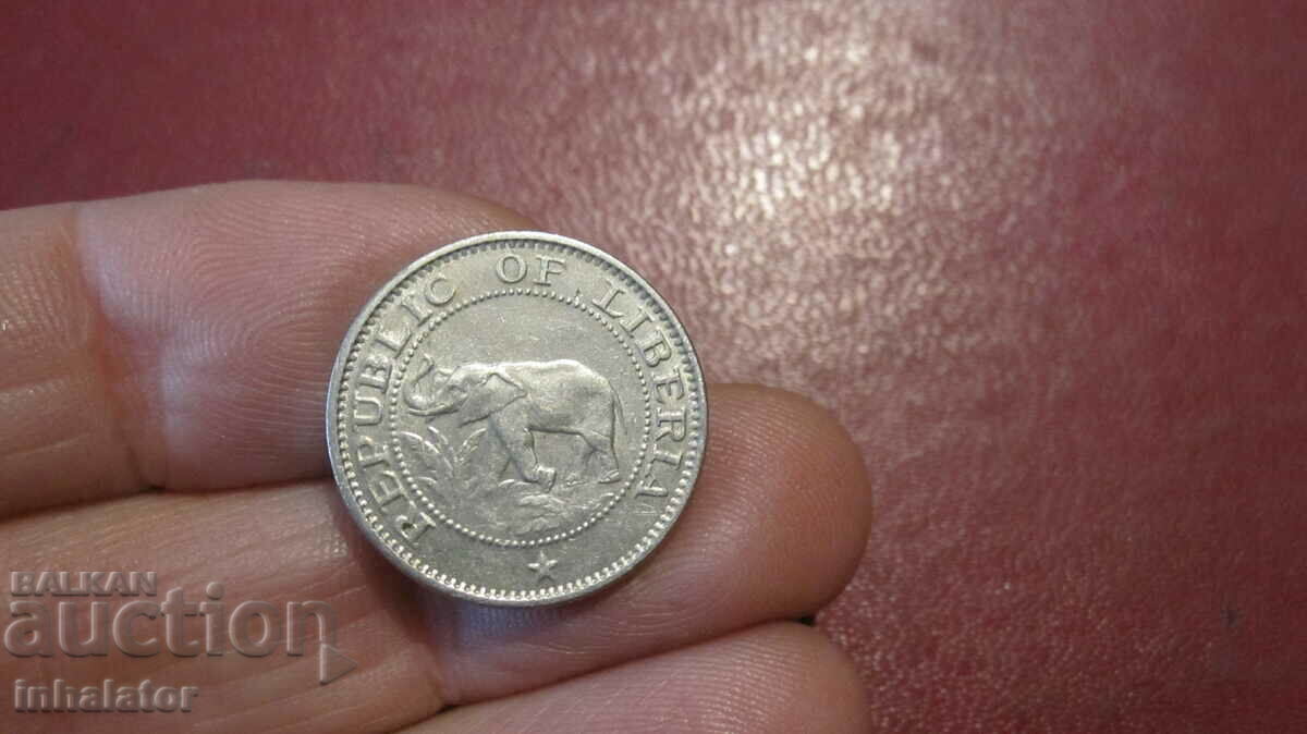 Либерия 5 цента 1960 год - СЛОН