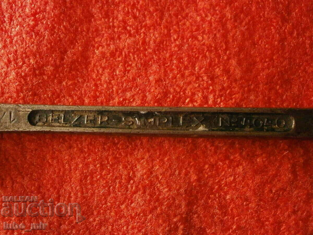 OLD GERMAN WRENCH 16-17 BELZER with price € 4.00 | 7.82 BGN