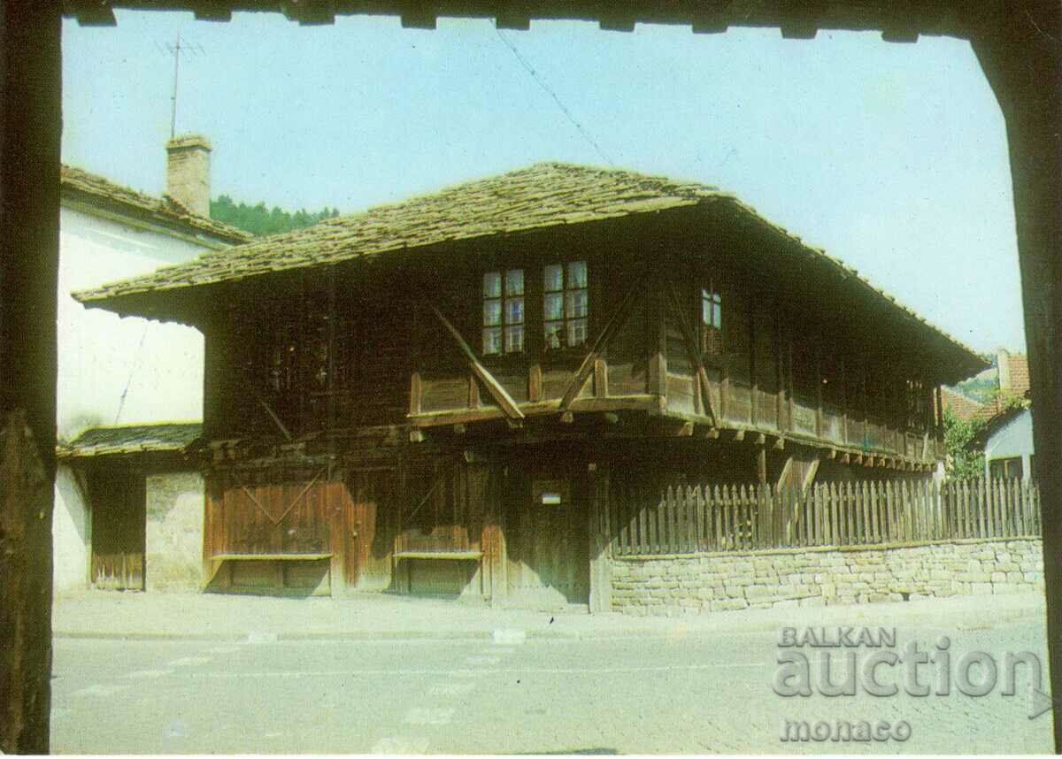 Old postcard - Tryavna, the House of Angel Kanchev