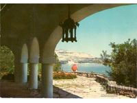 Παλιά καρτ ποστάλ - Balchik, γωνία του παλατιού