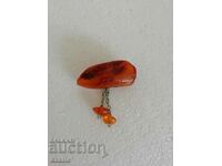 Beautiful amber brooch