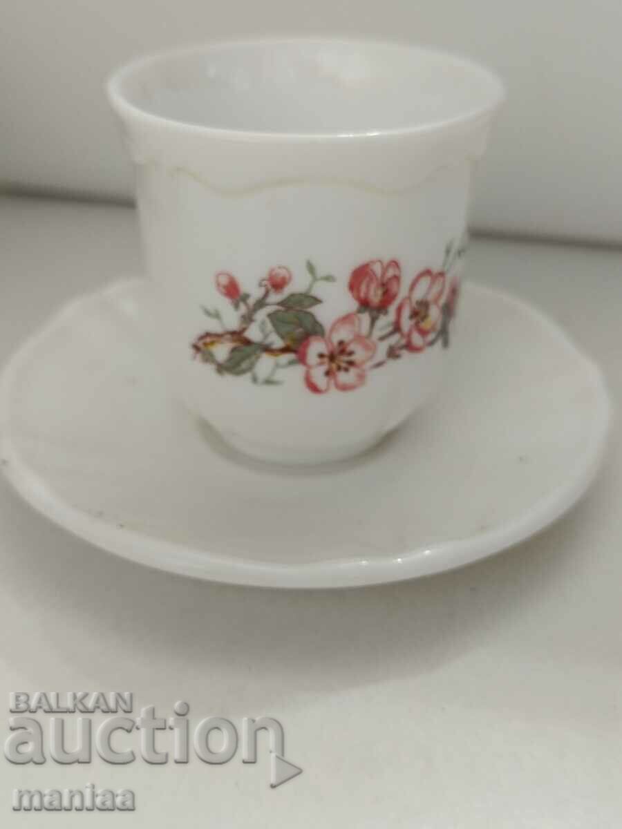 Auction French arcopal coffee service Auction French arcopal coffee service