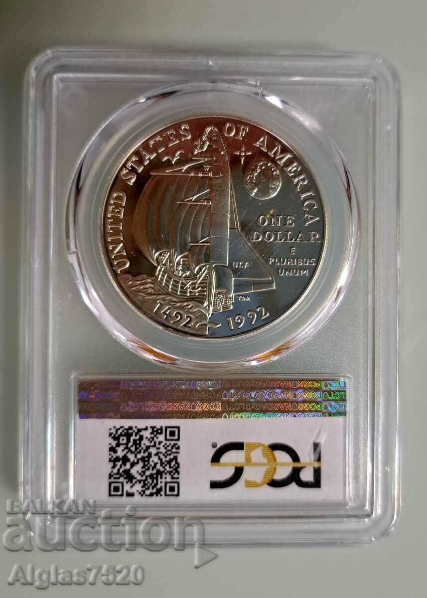 1 Silver Dollar 1992 P/PR 69 D Cameo with price 200.00 BGN | € 102.26 1 Silver Dollar 1992 P/PR 69 D Cameo with price 200.00 BGN | € 102.26