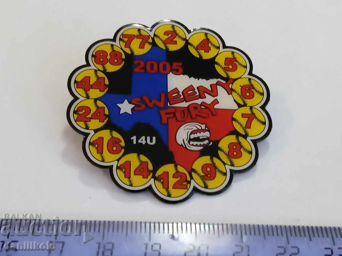Delivery of *$*Y*$* USA BADGE PIN BASEBALL SOFTBALL - SUPER - RRR *$*Y*$*