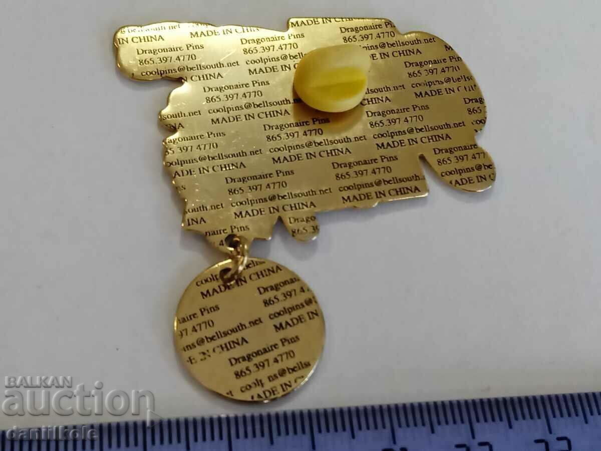 *$*Y*$* USA BADGE PIN BASEBALL SOFTBALL - SUPER - RRR *$*Y*$* - 6