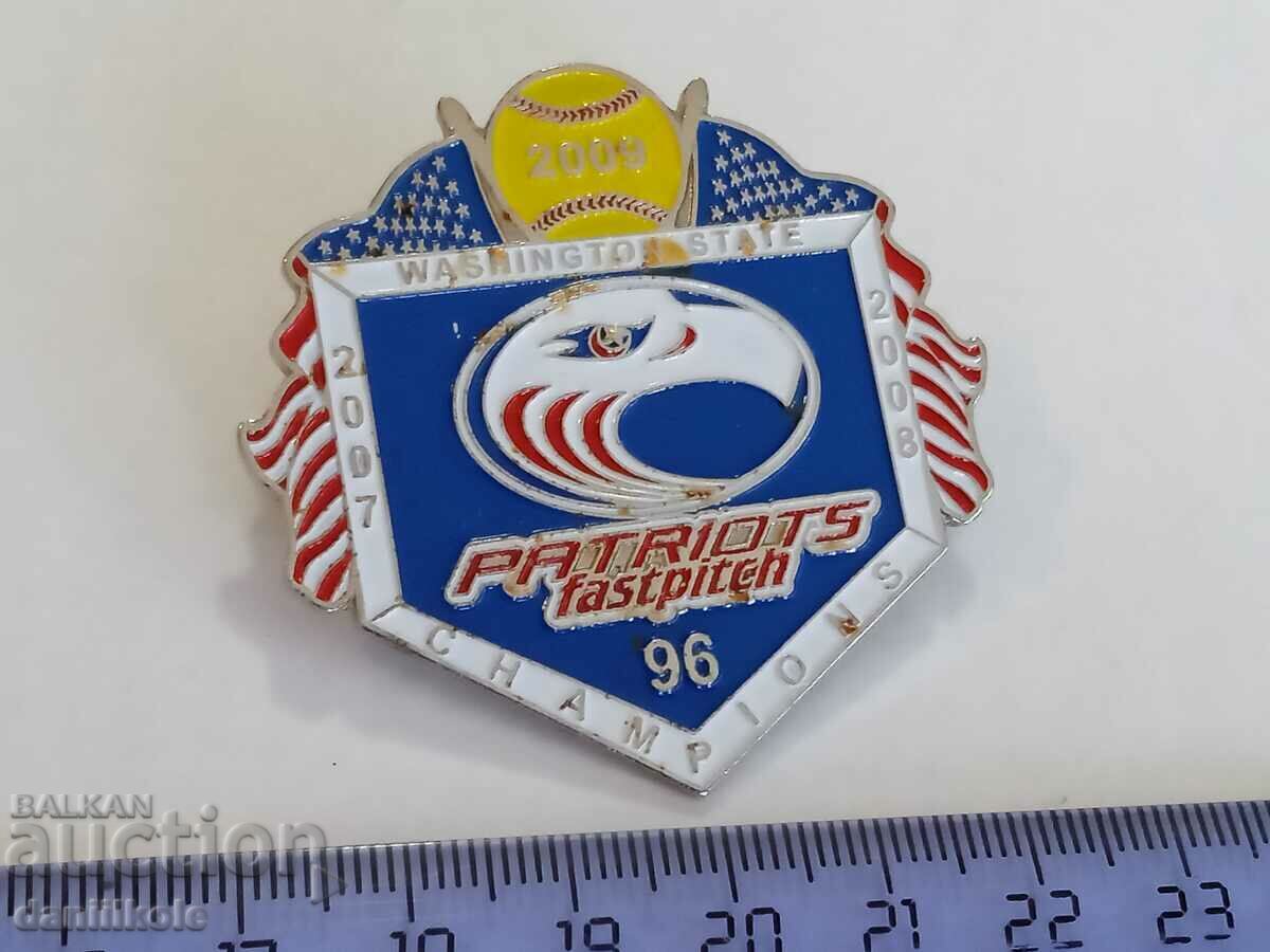 Auction *$*Y*$* USA BADGE PIN BASEBALL SOFTBALL - SUPER - RRR *$*Y*$* Auction *$*Y*$* USA BADGE PIN BASEBALL SOFTBALL - SUPER - RRR *$*Y*$*