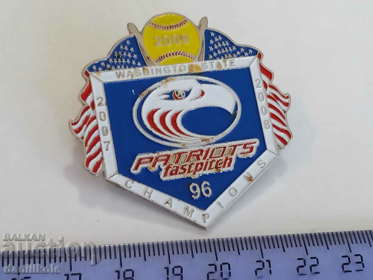 Delivery of *$*Y*$* USA BADGE PIN BASEBALL SOFTBALL - SUPER - RRR *$*Y*$* Delivery of *$*Y*$* USA BADGE PIN BASEBALL SOFTBALL - SUPER - RRR *$*Y*$*