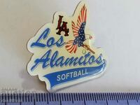 *$*Y*$* USA BADGE PIN BASEBALL SOFTBALL - SUPER - RRR *$*Y*$*