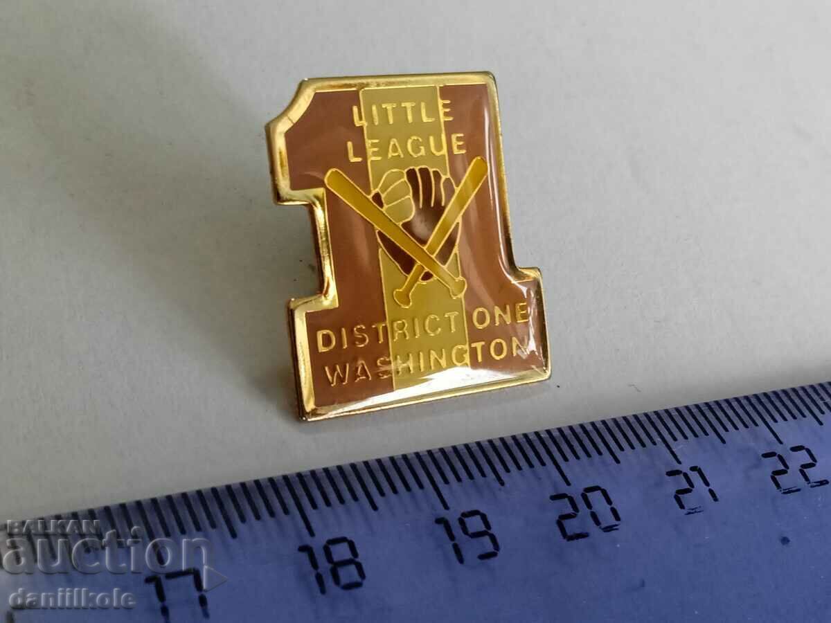 *$*Y*$* USA BADGE PIN BASEBALL SOFTBALL - SUPER - RRR *$*Y*$* with price 10.76 BGN | € 5.50
