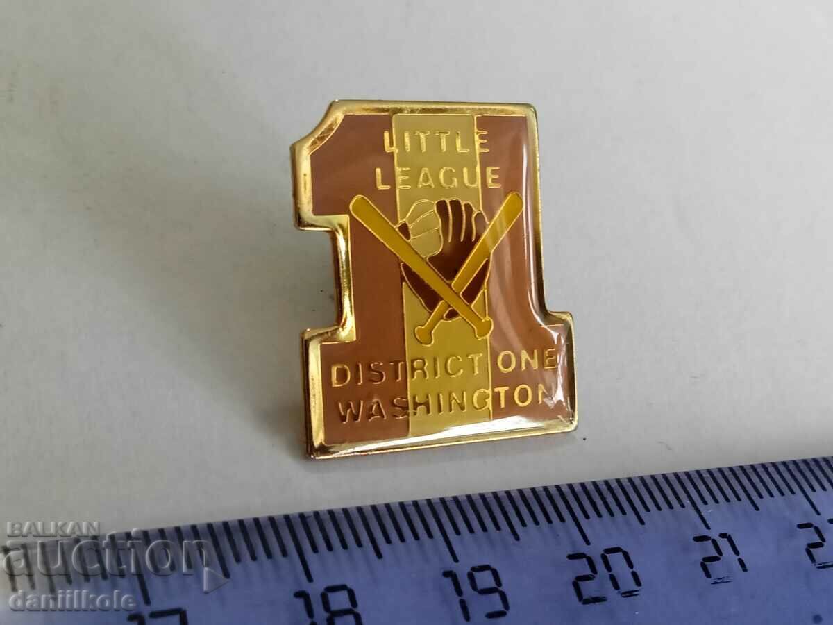 Auction  *$*Y*$* USA BADGE PIN BASEBALL SOFTBALL - SUPER - RRR *$*Y*$*