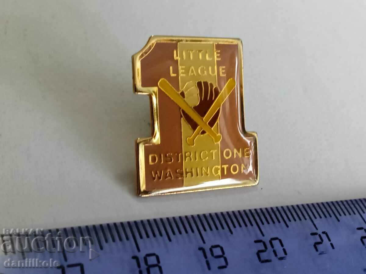 *$*Y*$* USA BADGE PIN BASEBALL SOFTBALL - SUPER - RRR *$*Y*$* - 5