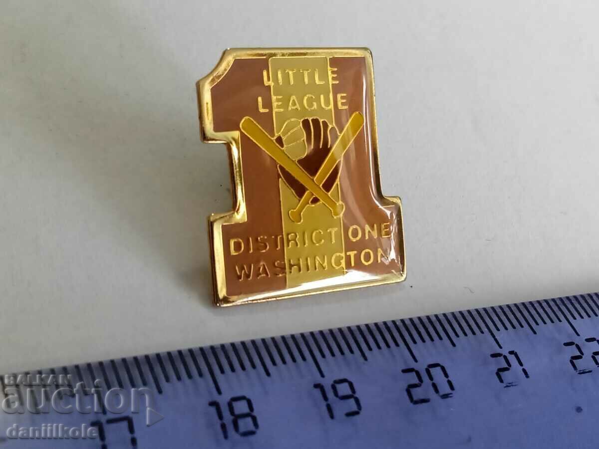 *$*Y*$* USA BADGE PIN BASEBALL SOFTBALL - SUPER - RRR *$*Y*$*